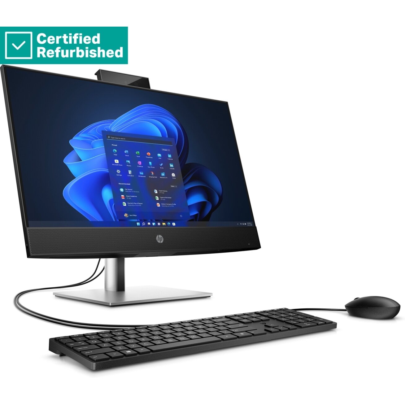 RENEW SILVER HP Pro 440 G9 AIO All-In-One - i7-13700T, 16GB, 512GB SSD, 23.8 FHD Non-Touch AG, Height Adjustable, USB Mouse, Win 11 Pro, 1 years 1