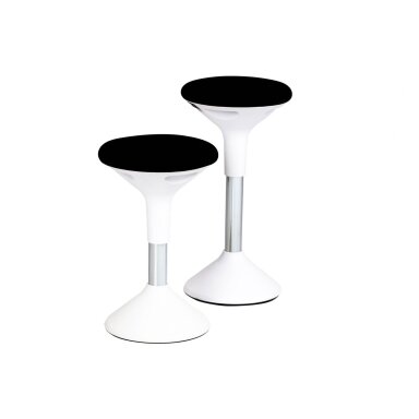 Reguliuojamo aukščio kėdė SUN-FLEX®ACTIVE, 62-71 cm, baltas rėmas, juoda sėdima vieta. Reguliuojamo aukščio kėdė SUN-FLEX®ACTIVE, 62-71 cm, baltas rėmas, juoda sėdima vieta.