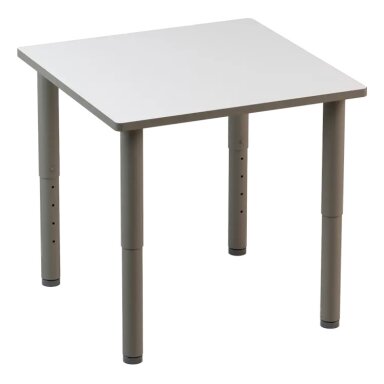 Reguliuojamo aukščio stalas IDRA 80x60 cm (T2-T6) baltas