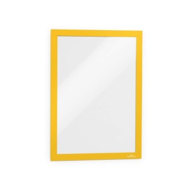 Rėmelis dokumentams DURABLE DURAFRAME, A4, (pak. -2 vnt.), geltonas