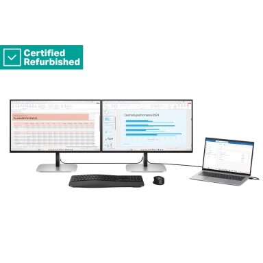 RENEW GOLD HP 524pu Series 5 Pro FHD Charging Monitor - 23.8" 1920x1080 FHD 350-nit 100Hz AG, IPS, USB-C(100W/15W)/HDMI/DisplayPort Daisy-Chain, 3x USB-A, RJ-45 LAN, height adjustable/tilt/swivel/pivot, 1 years (replaces E24u G5) RENEW GOLD HP 524pu Series 5 Pro FHD Charging Monitor - 23.8" 1920x1080 FHD 350-nit 100Hz AG, IPS, USB-C(100W/15W)/HDMI/DisplayPort Daisy-Chain, 3x USB-A, RJ-45 LAN, height adjustable/tilt/swivel/pivot, 1 years (replaces E24u G5)