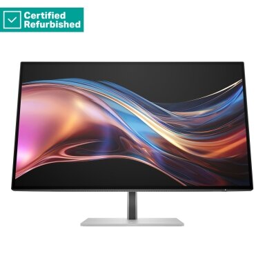 RENEW SILVER HP 727pu Series 7 Pro QHD TB4 Charging Monitor - 27" 2560x1440 QHD 400-nit 120Hz AG, IPS Black HDR 400, USB-C(100W/15W)/HDMI/DisplayPort Daisy-Chain, 5x USB-A, RJ-45 LAN, height adjustable/tilt/swivel/pivot, 1 years RENEW SILVER HP 727pu Series 7 Pro QHD TB4 Charging Monitor - 27" 2560x1440 QHD 400-nit 120Hz AG, IPS Black HDR 400, USB-C(100W/15W)/HDMI/DisplayPort Daisy-Chain, 5x USB-A, RJ-45 LAN, height adjustable/tilt/swivel/pivot, 1 years