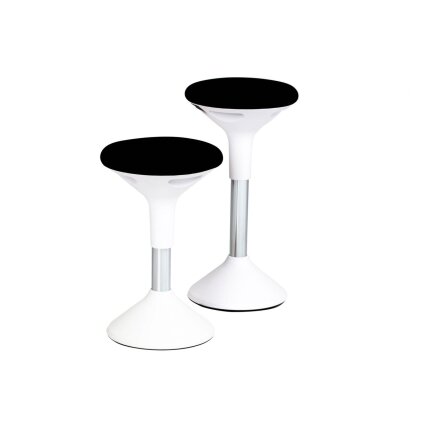 Reguliuojamo aukščio kėdė SUN-FLEX®ACTIVE, 62-71 cm, baltas rėmas, juoda sėdima vieta. Reguliuojamo aukščio kėdė SUN-FLEX®ACTIVE, 62-71 cm, baltas rėmas, juoda sėdima vieta.