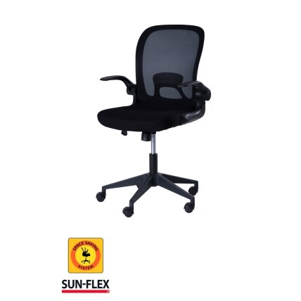 Reguliuojamo aukščio kėdė SUN-FLEX®HIDEAWAY CHAIR,  91-101 cm, juodas rėmas, juoda sėdima vieta 3