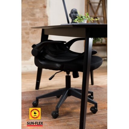 Reguliuojamo aukščio kėdė SUN-FLEX®HIDEAWAY CHAIR, 91-101 cm, juodas rėmas, juoda sėdima vieta 8 Reguliuojamo aukščio kėdė SUN-FLEX®HIDEAWAY CHAIR, 91-101 cm, juodas rėmas, juoda sėdima vieta 8