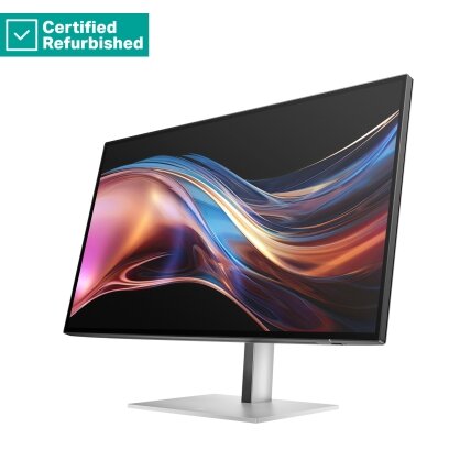 RENEW SILVER HP 727pu Series 7 Pro QHD TB4 Charging Monitor - 27" 2560x1440 QHD 400-nit 120Hz AG, IPS Black HDR 400, USB-C(100W/15W)/HDMI/DisplayPort Daisy-Chain, 5x USB-A, RJ-45 LAN, height adjustable/tilt/swivel/pivot, 1 years 1