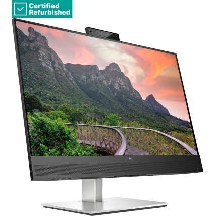RENEW SILVER HP E27m G4 QHD Charging Conferencing Monitor - 27" 2560x1440 QHD 300-nit 75Hz AG, IPS, USB-C(65W)/HDMI/DisplayPort/DisplayPort-out, 4x USB-A, speakers, 5MP webcam, RJ-45 LAN, height adjustable/tilt/swivel/pivot, 1 years 1