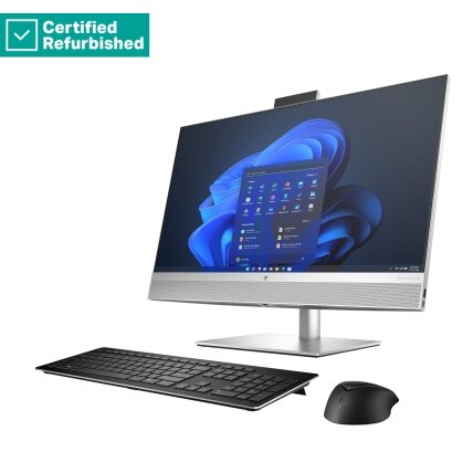 RENEW SILVER HP Elite 870 G9 AIO All-In-One 27 - i9-14900, 64GB, 2TB SSD, 27 QHD Non-Touch AG, Height Adjustable, USB Mouse, Win 11 Pro, 1 years 2
