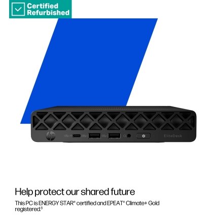 RENEW SILVER HP EliteDesk 8 G1i Mini - Ultra 9-285, 64GB, 1TB SSD, USB Mouse, Win 11 Home, 1 years 3