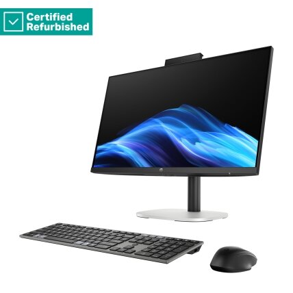RENEW SILVER HP ProStudio 4 AIO All-In-One 24 - Ultra 5-235, 16GB, 512GB SSD, 23.8 FHD Non-Touch AG, Height Adjustable, USB Mouse, Win 11 Pro, 1 years 2