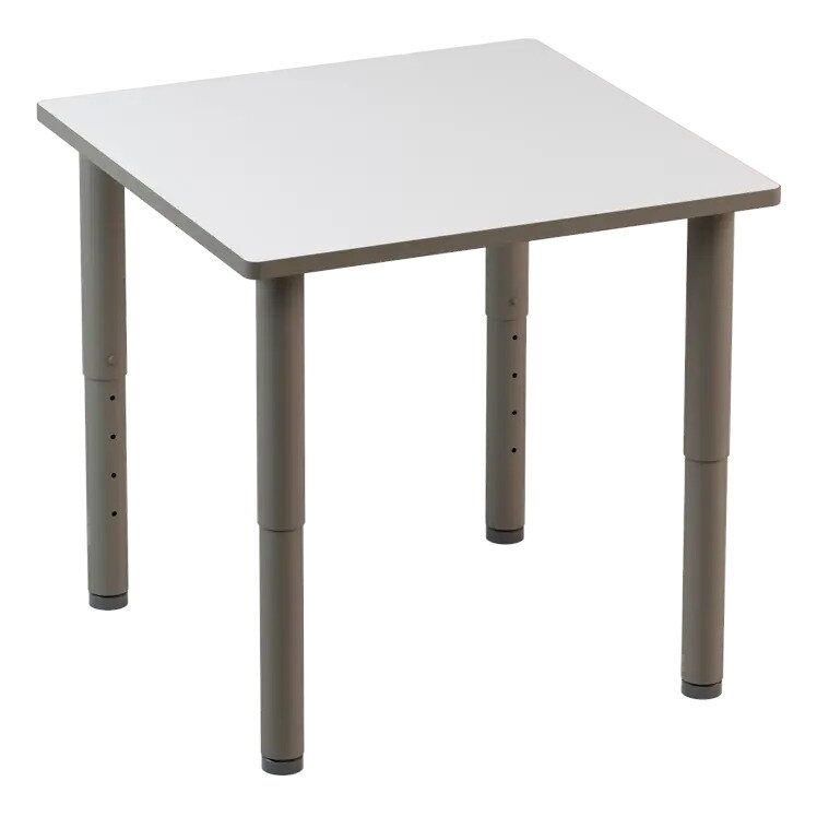 Reguliuojamo aukščio stalas IDRA 80x60 cm (T2-T6) baltas Reguliuojamo aukščio stalas IDRA 80x60 cm (T2-T6) baltas