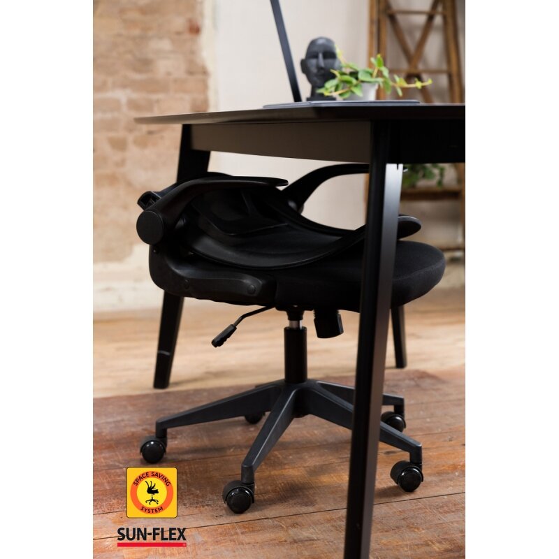 Reguliuojamo aukščio kėdė SUN-FLEX®HIDEAWAY CHAIR,  91-101 cm, juodas rėmas, juoda sėdima vieta 8