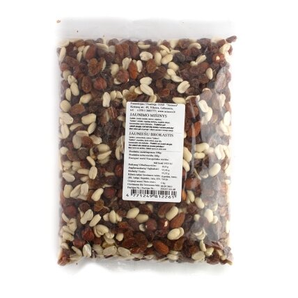 Riešutų ir razinų mišinys Jaunimo mišinys, 1 kg Riešutų ir razinų mišinys Jaunimo mišinys, 1 kg