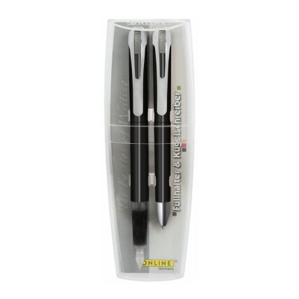 Rinkinys, plunksnakotis ir rašiklis, ONLINE, Colour Line, juodos sp. Rinkinys, plunksnakotis ir rašiklis, ONLINE, Colour Line, juodos sp.