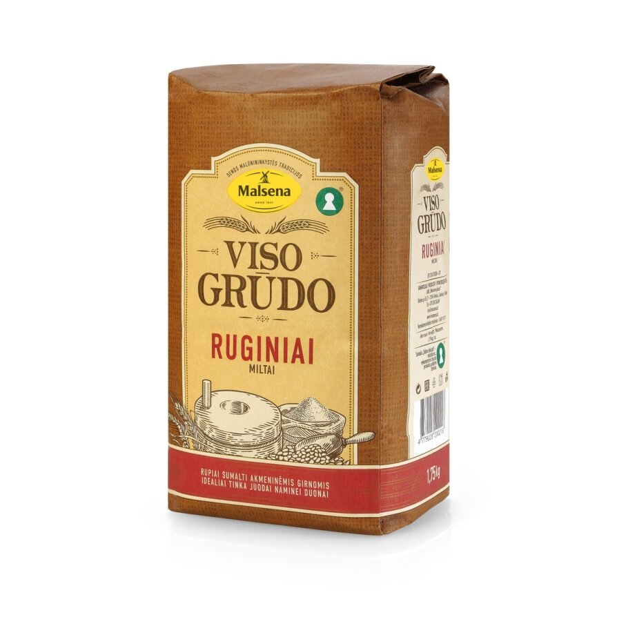 Ruginiai miltai VISO GRŪDO, 1,75 kg