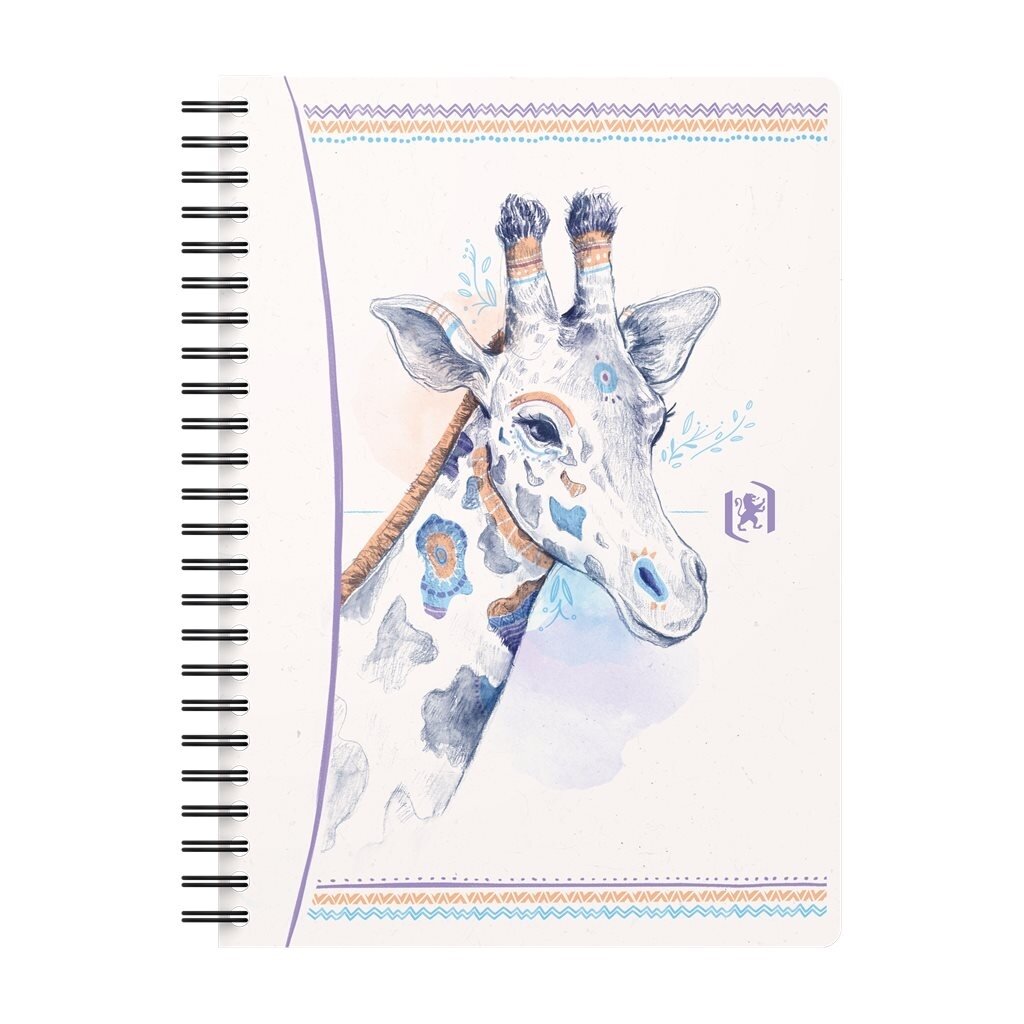 Sąsiuvinis su spirale OXFORD BOHO CHIC, A5, 60 lapų, 90 gsm, langeliais 1