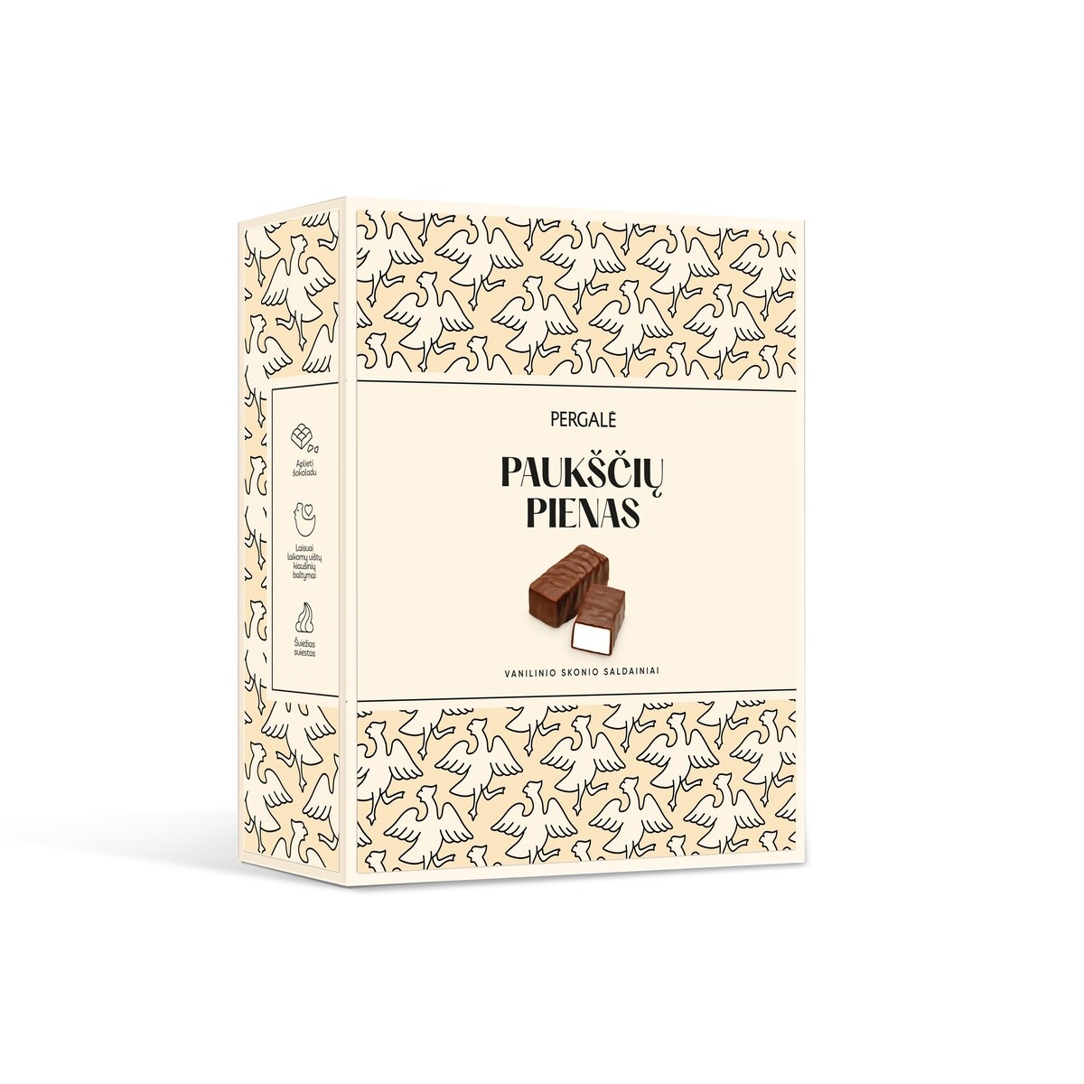 Saldainiai PERGALĖ, Paukščių pienas, 155 g
