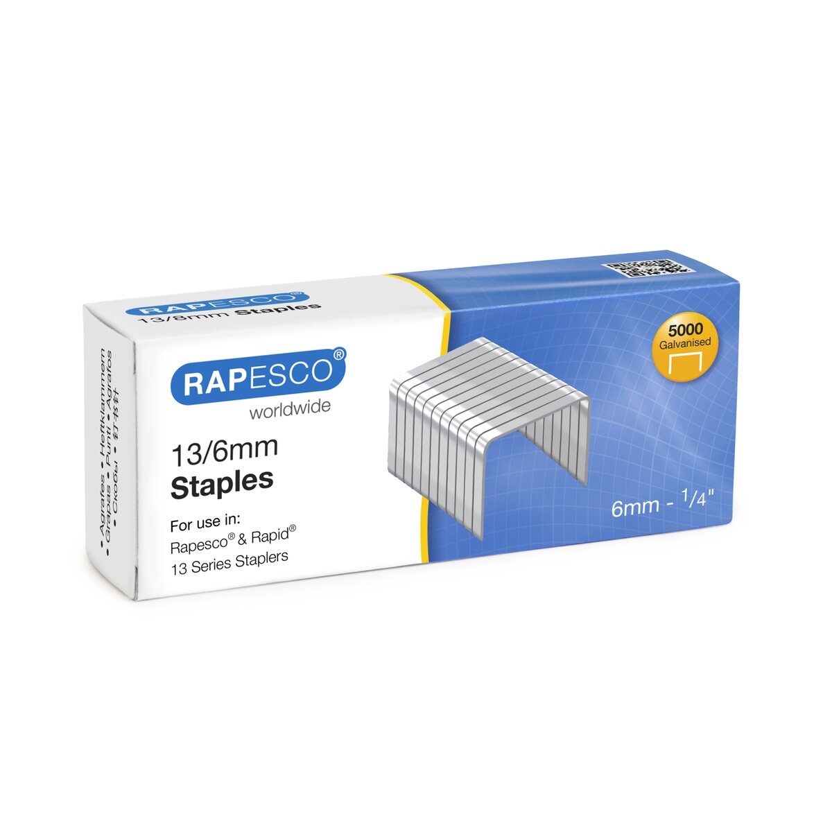 Sąsagėlės RAPESCO 13/6mm (dėž. 5000 vnt) Sąsagėlės RAPESCO 13/6mm (dėž. 5000 vnt)