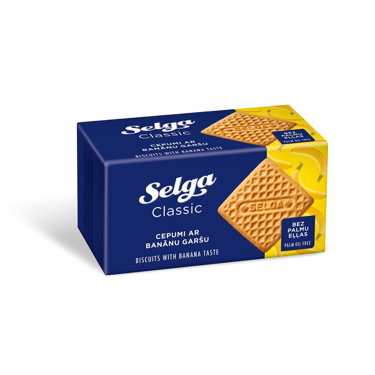 Sausainiai SELGA bananų skonio, 180g