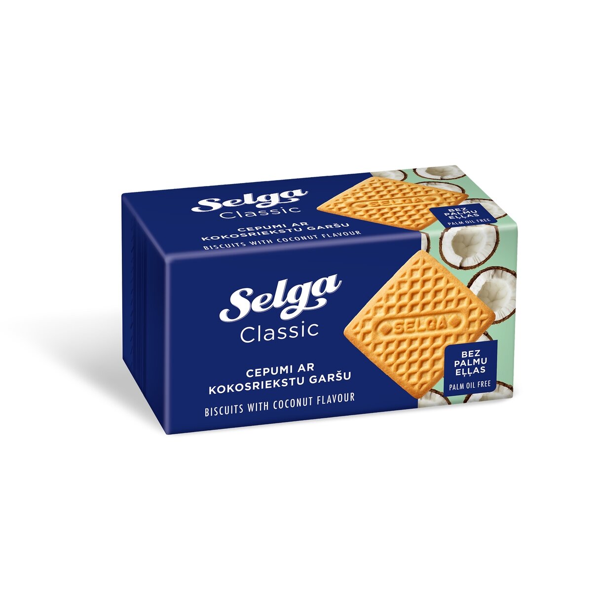 Sausainiai SELGA kokosų skonio, 180g