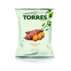 Saldžių bulvių traškučiai TORRES, 90g