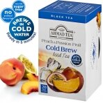 Šaltoji juodoji arbata AHMAD Peach & Passion Fruit, 20 folijos pakelių