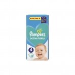 Sauskelnės PAMPERS Active Baby-Dry, Value Pack Plus, 4 dydis, 9-14 kg, 58 vnt.