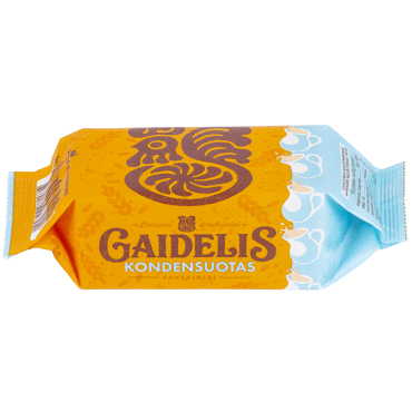 Sausainiai GAIDELIS, su saldintu sutirštintu pienu, 160 g