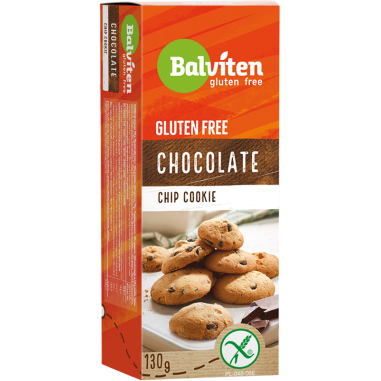Sausainiai BALVITEN GLUTEN FREE, su šokolado gabaliukais, 130 g