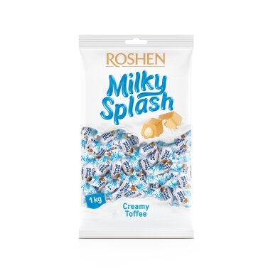 Saldainiai ROSHEN  Milky Splash, su pieno įdaru, 1kg