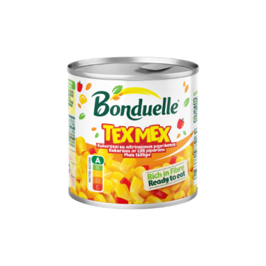 Saldžiųjų kukurūzų ir paprikų mišinys BONDUELLE, 165 g
