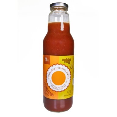 Šaltalankių ir imbiero arbata SKANOVĖ, 900 g / 750 ml Šaltalankių ir imbiero arbata SKANOVĖ, 900 g / 750 ml