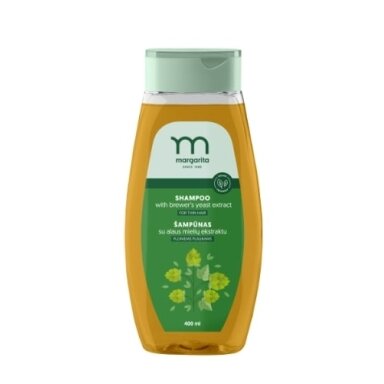 Šampūnas MARGARITA su alaus mielėmis ploniems plaukams, 400ml