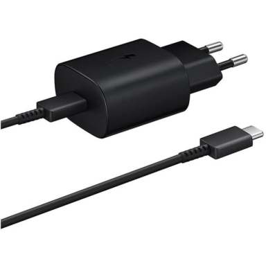 Samsung EP-TA800 Super Fast Charging 25W Įkroviklis USB-C + Kabelis USB-C, Juoda Samsung EP-TA800 Super Fast Charging 25W Įkroviklis USB-C + Kabelis USB-C, Juoda
