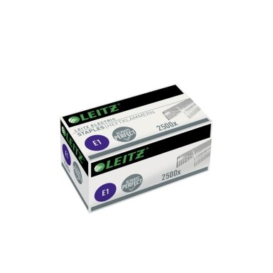Sąsagėlės elektriniam segikliui LEITZ E1, Nr.10, (dėž.- 2500 vnt.) Sąsagėlės elektriniam segikliui LEITZ E1, Nr.10, (dėž.- 2500 vnt.)