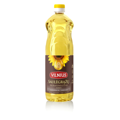 Saulėgražų aliejus VILNIUS, nerafinuotas, 1 l