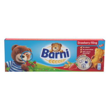 Sausainiai BARNI Strawberry puree, 150 g