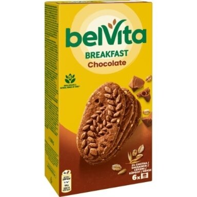 Sausainiai BELVITA, su šokoladu, 300 g