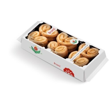 Sausainiai Palmiers, 200g, su cukrumi Sausainiai Palmiers, 200g, su cukrumi