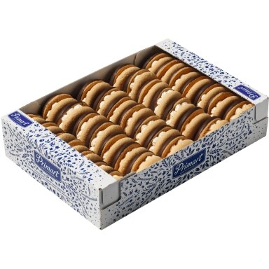 Sausainiai PRIMART, su abrikosų skonio įdaru, glaistyti, 800 g Sausainiai PRIMART, su abrikosų skonio įdaru, glaistyti, 800 g