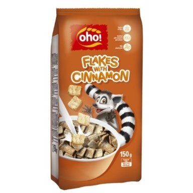 Sausi pusryčiai OHO dribsniai su cinamonu, 150 g
