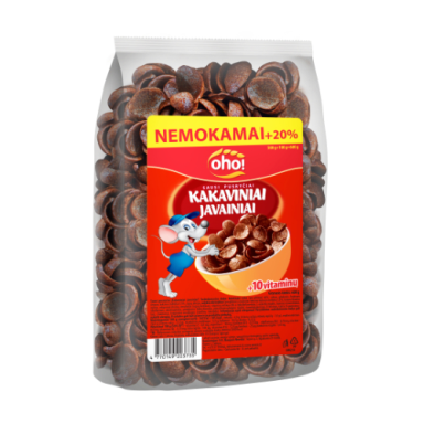 Sausi pusryčiai "OHO!" Kakaviniai javainiai, 500g