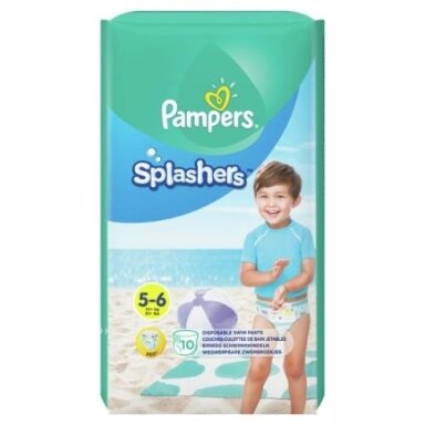 Sauskelnės PAMPERS Pants Splashers, 5 dydis 14+ kg, 10 vnt. Sauskelnės PAMPERS Pants Splashers, 5 dydis 14+ kg, 10 vnt.