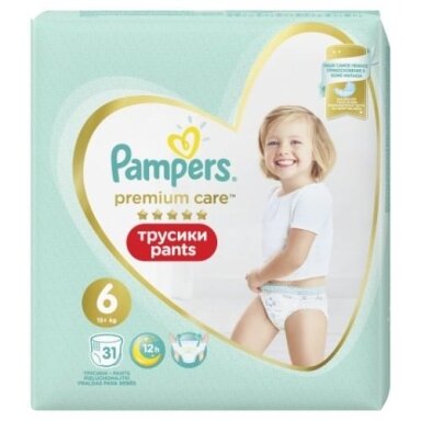 Sauskelnės PAMPERS Premium Pants, Value Pack,6 dydis, 31 vnt. Sauskelnės PAMPERS Premium Pants, Value Pack,6 dydis, 31 vnt.