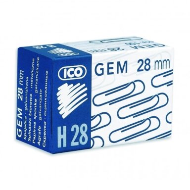 Sąvaržėlės ICO, 28 mm, (dėž. 100 vnt.) Sąvaržėlės ICO, 28 mm, (dėž. 100 vnt.)