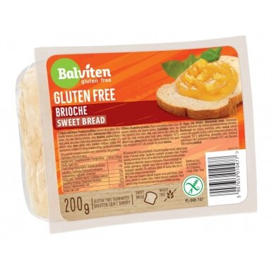 Saldi Brioche duona BALVITEN GLUTEN FREE, 200 g
