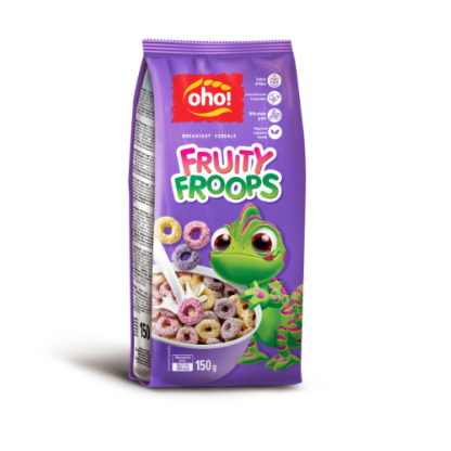 Sausi pusryčiai OHO Fruity froops, 150 g
