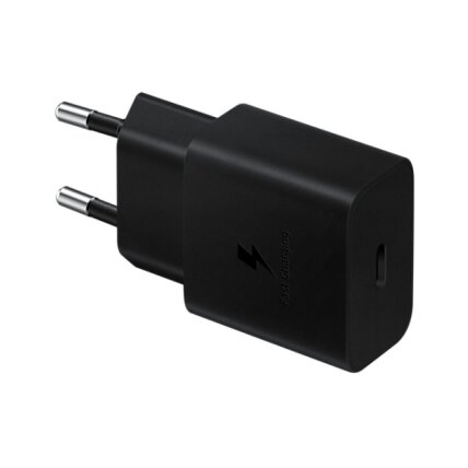Samsung EP-T1510 15W AC Maitinimo adapteris USB-C + Kabelis USB-C, Juoda Samsung EP-T1510 15W AC Maitinimo adapteris USB-C + Kabelis USB-C, Juoda