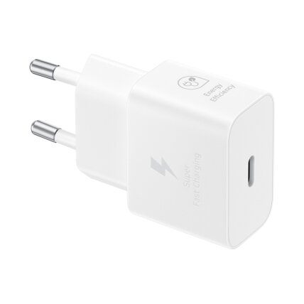 Samsung EP-T2510 25W AC Maitinimo adapteris USB-C, Balta Samsung EP-T2510 25W AC Maitinimo adapteris USB-C, Balta