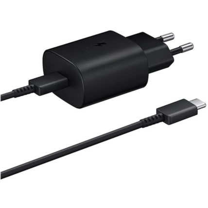 Samsung EP-TA800 Super Fast Charging 25W Įkroviklis USB-C + Kabelis USB-C, Juoda Samsung EP-TA800 Super Fast Charging 25W Įkroviklis USB-C + Kabelis USB-C, Juoda